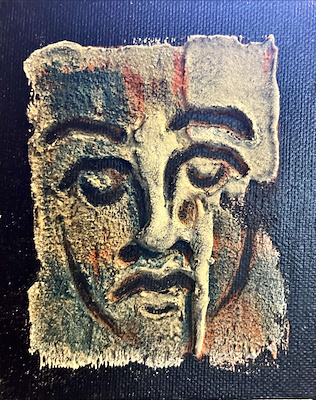 Özlem Kalkan Erenus imzalı tablo — Karışık Teknik, 12×12 cm, 1.000 TL müzayede satışı