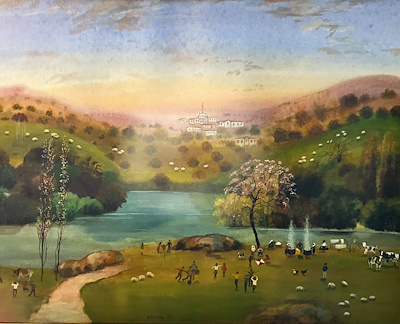 Vahap Demirbaş imzalı tablo — Karışık Teknik, 56×71 cm, 70.000 TL müzayede satışı