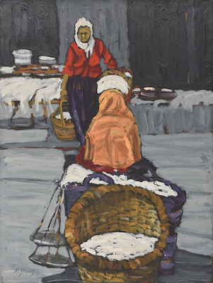Mehmet Başbuğ imzalı tablo — Yağlı Boya, 67×50 cm, 29.000 TL müzayede satışı