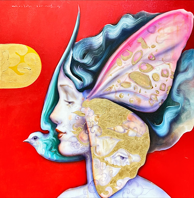 Mustafa Sönmez imzalı tablo — Yağlı Boya, 100×100 cm, 41.000 TL müzayede satışı
