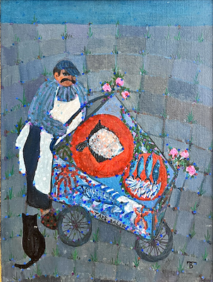 Berna Türemen imzalı tablo — Yağlı Boya, 44×34 cm, 20.000 TL müzayede satışı