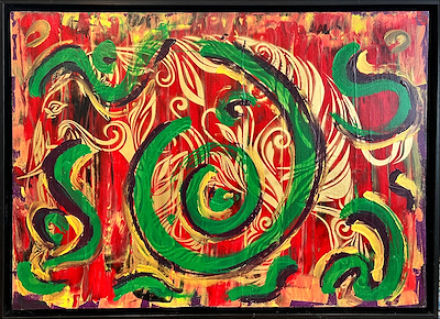 Nuri Battal imzalı tablo — Karışık Teknik, 70×100 cm, 16.000 TL müzayede satışı