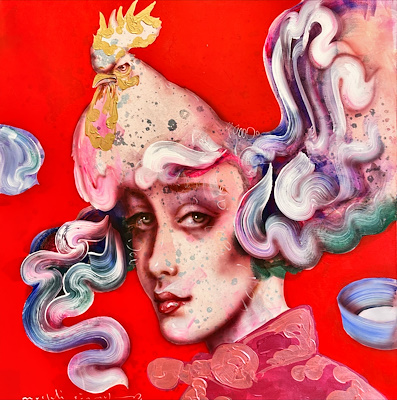 Mustafa Sönmez imzalı tablo — Yağlı Boya, 100×100 cm, 37.000 TL müzayede satışı