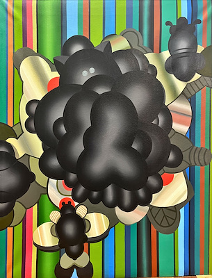 Şükrü Karakuş imzalı tablo — Akrilik Boya, 100×80 cm, 20.000 TL müzayede satışı