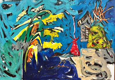 Orhan Benli imzalı tablo — Yağlı Boya, 90×130 cm, 60.000 TL müzayede satışı