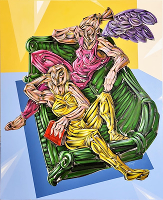 Erhan Lanpir imzalı tablo — Yağlı Boya, 110×90 cm, 88.000 TL müzayede satışı