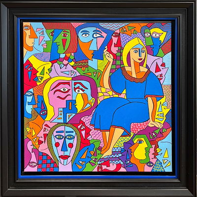 Veysi Tapancı imzalı tablo — Akrilik Boya, 50×50 cm, 9.500 TL müzayede satışı