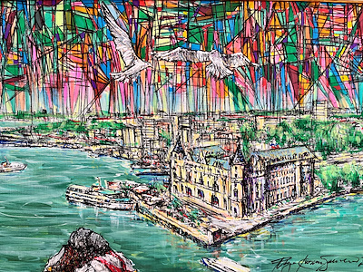 Rıza Kuruüzümcü imzalı tablo — Yağlı Boya, 35×50 cm, 15.500 TL müzayede satışı