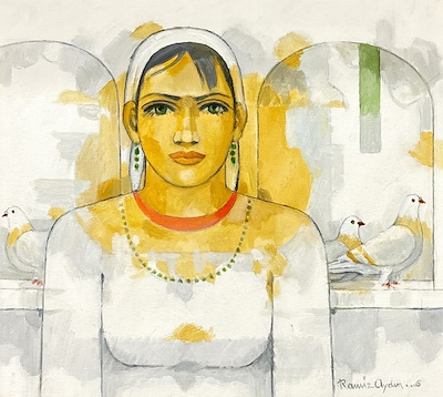 Ramiz Aydın imzalı tablo — Yağlı Boya, 50×45 cm, 90.000 TL müzayede satışı