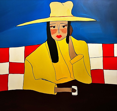 Duygu Gençer imzalı tablo — Yağlı Boya, 100×100 cm, 12.000 TL müzayede satışı