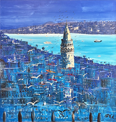 İbrahim Tayfur imzalı tablo — Yağlı Boya, 100×100 cm, 16.500 TL müzayede satışı