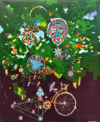 İzzet Arda Onursan imzalı tablo — Akrilik Boya, 100×85 cm, 103.000 TL müzayede satışı
