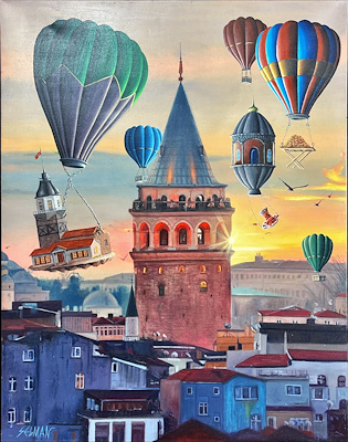 Selman Altun imzalı tablo — Yağlı Boya, 100×80 cm, 43.000 TL müzayede satışı
