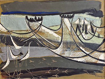 Salih Acar imzalı tablo — Karışık Teknik, 60×80 cm, 49.000 TL müzayede satışı