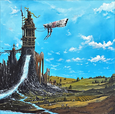 Serdar Akkılıç imzalı tablo — Yağlı Boya, 100×100 cm, 75.000 TL müzayede satışı