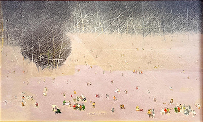 Fahrettin Baykal imzalı tablo — Yağlı Boya, 80×145 cm, 113.000 TL müzayede satışı