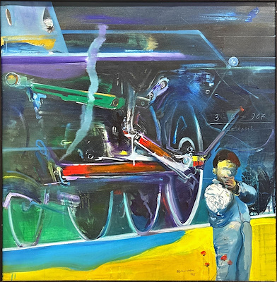 Alp Tamer Ulukılıç imzalı tablo — Yağlı Boya, 100×100 cm, 108.000 TL müzayede satışı