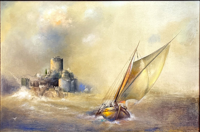 Timur Kerim İncedayı imzalı tablo — Pastel Boya, 95×145 cm, 157.522 TL müzayede satışı