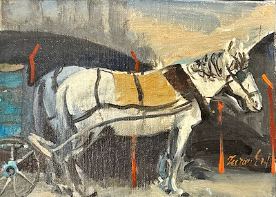 Turan Erol imzalı tablo — Yağlı Boya, 13×18 cm, 145.589 TL müzayede satışı