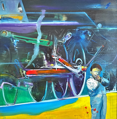 Alp Tamer Ulukılıç imzalı tablo — Yağlı Boya, 100×100 cm, 147.729 TL müzayede satışı