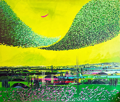 Tamer Bilgiç imzalı tablo — Akrilik Boya, 140×160 cm, 22.159 TL müzayede satışı