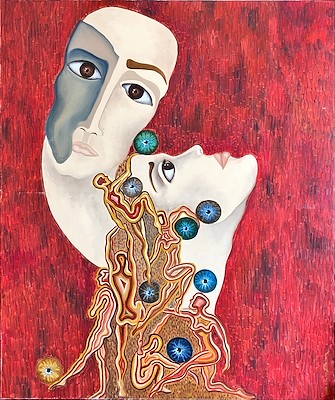 Nazan Pamuk imzalı tablo — Yağlı Boya, 120×100 cm, 1.500 TL müzayede satışı