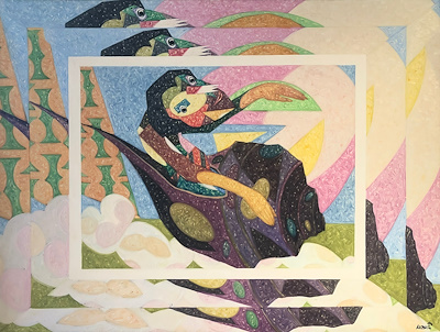 Onay Akbaş imzalı tablo — Yağlı Boya, 97×130 cm, 13.750 TL müzayede satışı