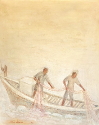 Cemil Eren imzalı tablo — Yağlı Boya, 70×60 cm, 2.250 TL müzayede satışı