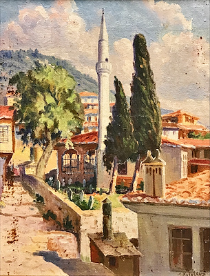 L. Kazazian imzalı tablo — Yağlı Boya, 43×35 cm, 12.000 TL müzayede satışı