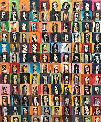 Fikret Öztürk imzalı tablo — Yağlı Boya, 120×100 cm, 16.500 TL müzayede satışı