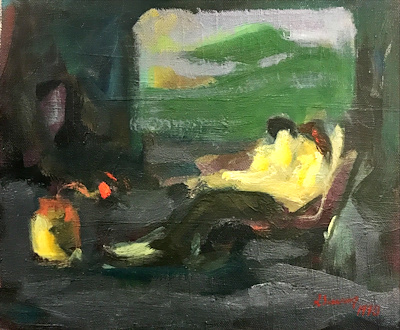 Ragıp Savaş imzalı tablo — Yağlı Boya, 22×27 cm, 800 TL müzayede satışı