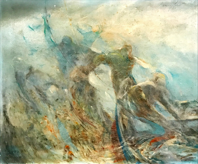 Nejdet Vergili imzalı tablo — Yağlı Boya, 68×54 cm, 1.500 TL müzayede satışı
