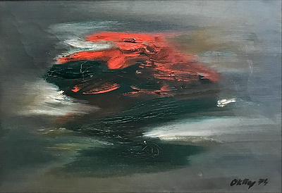 Oktay Günday imzalı tablo — Yağlı Boya, 22×33 cm, 1.000 TL müzayede satışı
