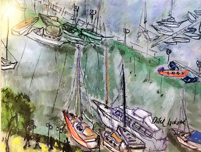 Dilek Işıksel imzalı tablo — Pastel Boya, 23×30 cm, 1.800 TL müzayede satışı