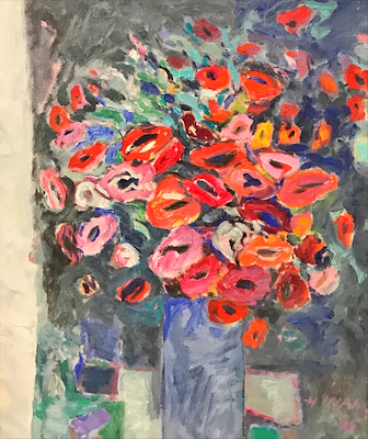 Hamza İnanç imzalı tablo — Yağlı Boya, 45×40 cm, 1.600 TL müzayede satışı