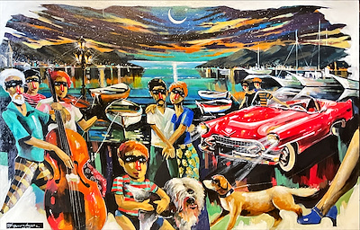 Efgan Beyaz imzalı tablo — Yağlı Boya, 80×120 cm, 45.000 TL müzayede satışı