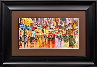 Yusuf Kemal Çankaya imzalı tablo — Sulu Boya, 28×38 cm, 3.000 TL müzayede satışı