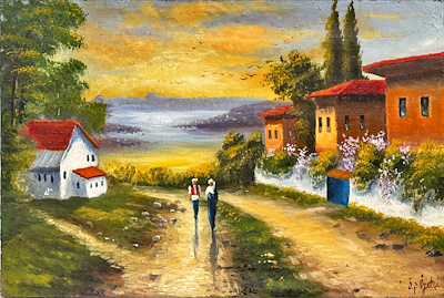 Ömer Faruk Özelçi imzalı tablo — Yağlı Boya, 60×90 cm, 4.000 TL müzayede satışı