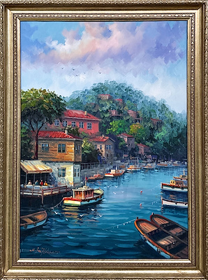 Mehmet Razi Haksever imzalı tablo — Yağlı Boya, 70×50 cm, 9.000 TL müzayede satışı