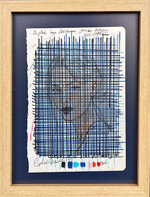 Veysel Saydut imzalı tablo — Karışık Teknik, 21×15 cm, 2.500 TL müzayede satışı