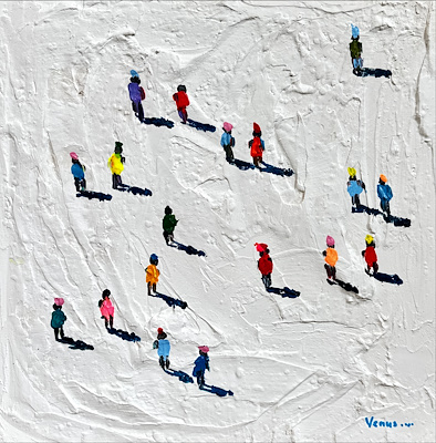 Venüs imzalı tablo — Yağlı Boya, 40×40 cm, 5.500 TL müzayede satışı