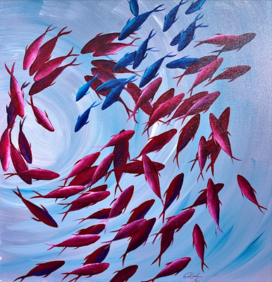Aslı Aşkar imzalı tablo — Yağlı Boya, 60×60 cm, 7.500 TL müzayede satışı
