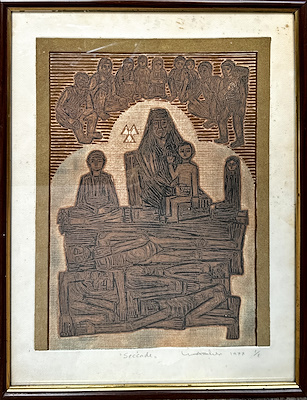 Mustafa Aslıer imzalı tablo — Gravür, 49×39 cm, 11.000 TL müzayede satışı