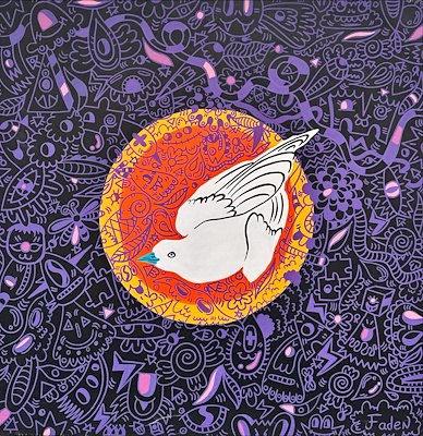 Faden Aksöz imzalı tablo — Yağlı Boya, 80×80 cm, 5.500 TL müzayede satışı