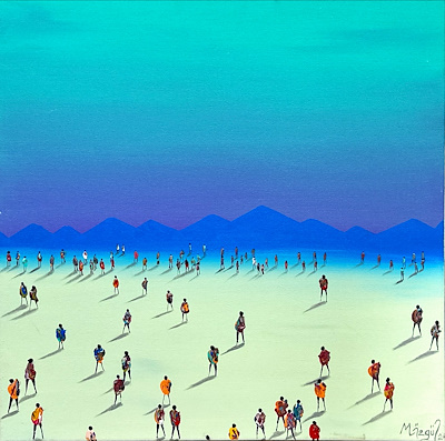 Muhammed Özgül imzalı tablo — Yağlı Boya, 50×50 cm, 11.000 TL müzayede satışı