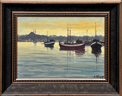 Bahri Töraydın imzalı tablo — Yağlı Boya, 25×35 cm, 7.000 TL müzayede satışı