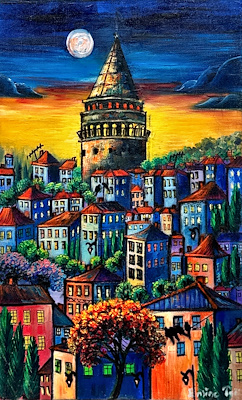 Emine Torun imzalı tablo — Yağlı Boya, 40×25 cm, 2.500 TL müzayede satışı