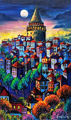 Emine Torun imzalı tablo — Yağlı Boya, 40×25 cm, 2.250 TL müzayede satışı