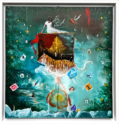 Can Emre Dağ imzalı tablo — Yağlı Boya, 50×50 cm, 4.500 TL müzayede satışı