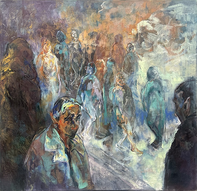Ezgi Kanargı imzalı tablo — Yağlı Boya, 120×130 cm, 40.000 TL müzayede satışı
